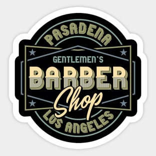 Pasadena Los Angeles Barber Shop Sticker